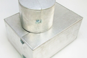 Aluminium Valve Insulation Cover - Stucco