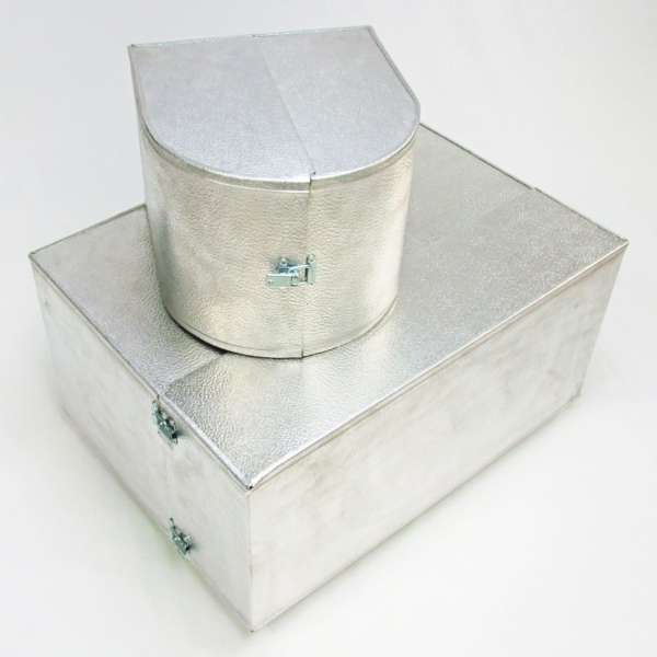Aluminium Valve Insulation Cover - Stucco