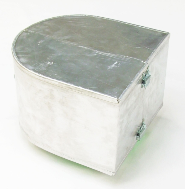 Aluminium Valve Insulation Cover - Stucco