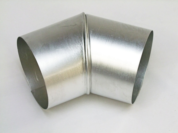 Aluminium Pipe 45? Bend - Cladding - Plain
