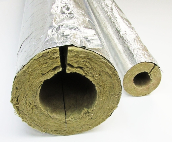 Mineral Wool Pipe Section - Alu 'O' Class